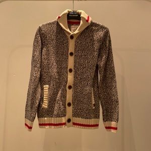 Roots boys, knit cabin sweater cardigan, sz XL or 11-12 yrs of age